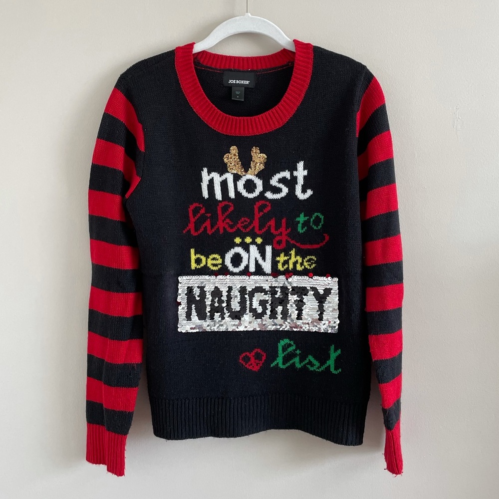 Flip sequin Christmas sweater